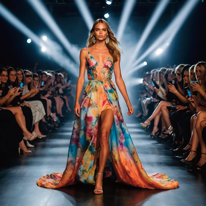 A collection presented on the runway, from the MedItaly brochure